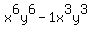 x%5E6y%5E6-1x%5E3y%5E3