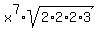 x%5E7%2Asqrt%282%2A2%2A2%2A3%29