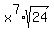 x%5E7%2Asqrt%2824%29