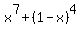 x%5E7%2B%281-x%29%5E4