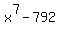 x%5E7-792