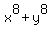 x%5E8%2By%5E8