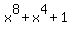 x%5E8+%2B+x%5E4+%2B+1