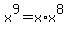 x%5E9+=+x%2Ax%5E8