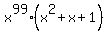 x%5E99%28x%5E2%2Bx%2B1%29