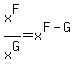 x%5EF%2Fx%5EG=x%5E%28F-G%29