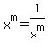 \"x%5Em=1%2Fx%5Em\"