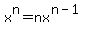 x%5En+=+nx%5E%28n-1%29