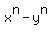 x%5En+-+y%5En