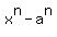 x%5En+-a%5En