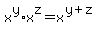 x%5Ey%2Ax%5Ez=x%5E%28y%2Bz%29