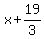 x+%2B+19%2F3