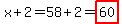 x+%2B+2=58%2B2=highlight%2860%29