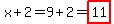 x+%2B+2=9%2B2=highlight%2811%29