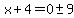 x+%2B+4+=+0+%2B-+9