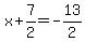 x+%2B+7%2F2+=+-13%2F2