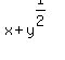 x+%2B+y%5E%281%2F2%29