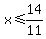 x+%3C=++14%2F11