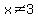 x+%3C%3E+3