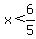 x+%3C+6%2F5