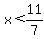 x+%3C11%2F7