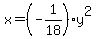 x+=+%28-1%2F18%29y%5E2