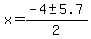 x+=+%28-4+%2B-+5.7%29%2F2+