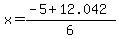 x+=+%28-5+%2B12.042%29%2F6+