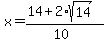 \"x+=+%2814%2B2%2Asqrt%2814%29%29%2F%2810%29\"