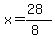 x+=+%2828%29%2F%288%29