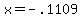 x+=+-.1109