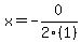 x+=+-0%2F2%281%29
