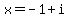 x+=+-1%2Bi