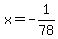 x+=+-1%2F78