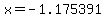 x+=+-1.175391