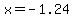 x+=+-1.24+