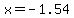 x+=+-1.54