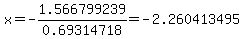 x+=+-1.566799239%2F0.69314718+=+-2.260413495