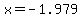 x+=+-1.979