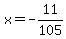 x+=+-11%2F105
