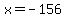 x+=+-156