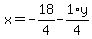 x+=+-18%2F4+-+1%2Ay%2F4