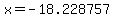 x+=+-18.228757