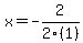x+=+-2%2F2%281%29