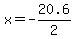 x+=+-20.6%2F2+