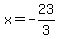 x+=+-23%2F3