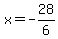 x+=+-28%2F6