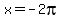 x+=+-2pi
