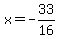 x+=+-33%2F16