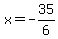 x+=+-35%2F6